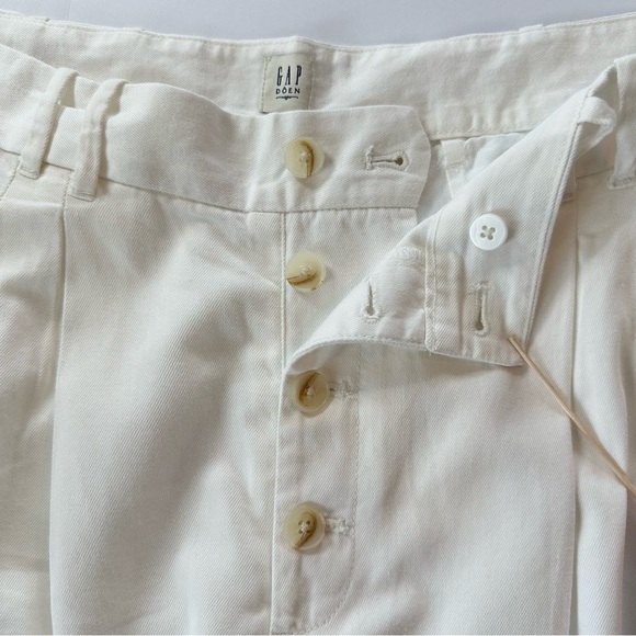 Gap × DÔEN High Rise Pleated Trousers in New Off White | 16 | NWT - Picture 10 of 16